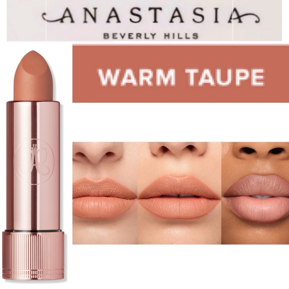 Anastasia Beverly Hills Matte Lipstick in Warm Taupe NIB